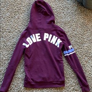 Maroon PINK Sweatshirt Like New!